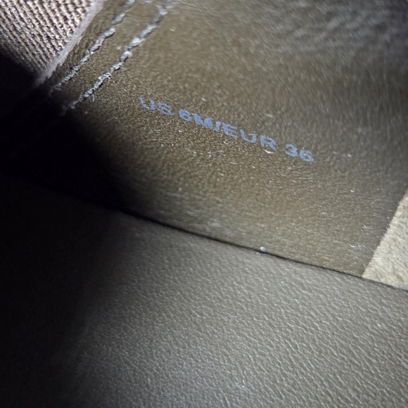 Vince Warren Suede Slip On Platform Sneakers Olive Green Size 6 - Picture 11 of 12